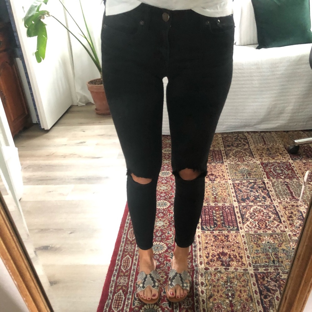 J. Crew Black Skinny Toothpick Jeans